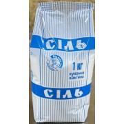 Сіль кухонна кам'яна ТМ "Баба Галя" плівка 1 кг 12 шт/уп МЕГА ЦІНА